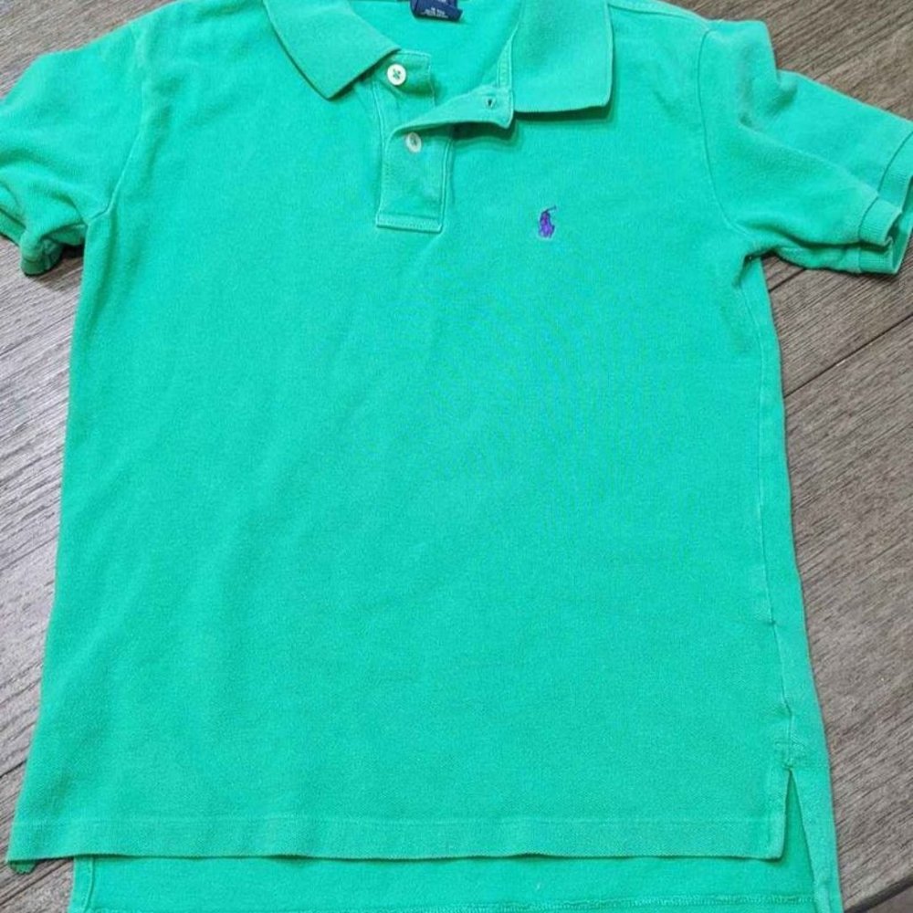 Polo Ralph Lauren Boys Small (8/10) Polo Green
